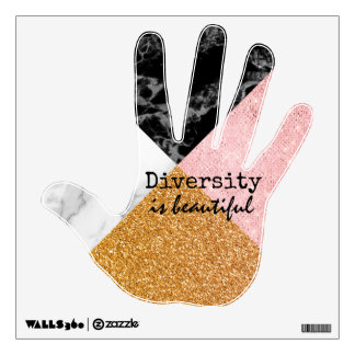Inspirational Diversity is Beautiful Wall Decal