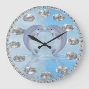 Inspirational DOLPHIN LOVERS Clock GIFT