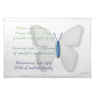 Inspirational Dream Poem Cloth Placemat