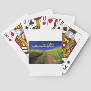 Inspirational Dream Quote -- Eleanor Roosevelt Poker Cards