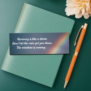 Inspirational Drug Addiction Recovery Rainbow Bookmarks