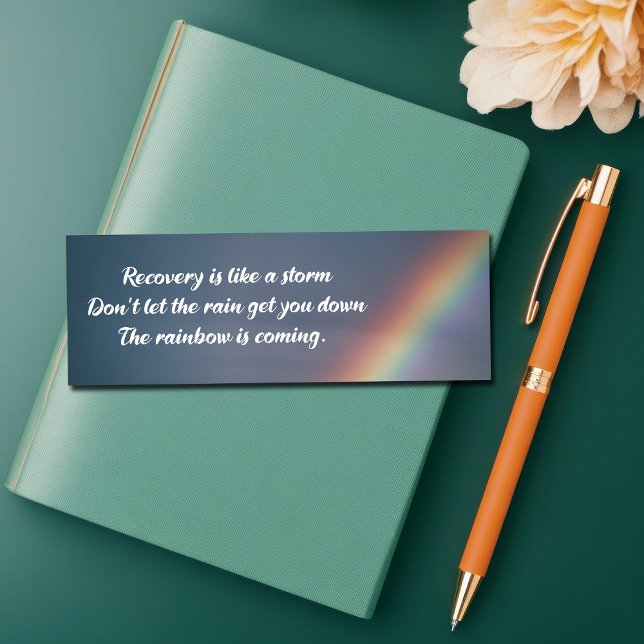 Inspirational Drug Addiction Recovery Rainbow Bookmarks (Creator Uploaded)