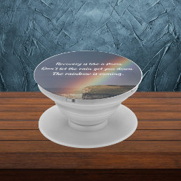 Inspirational Drug Addiction Recovery Rainbow PopSocket
