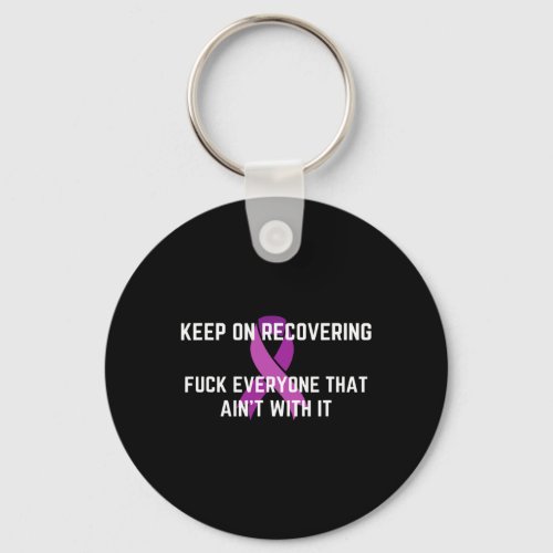 Inspirational Drug Recovery Month Overdose Awarene Keychain