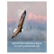Inspirational Eagle Over Olympic Mtns. Bible Verse