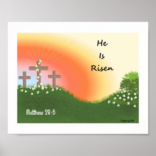 Inspirational Easter Sunrise Poster