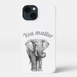 Inspirational Elephant You Matter iPhone Case