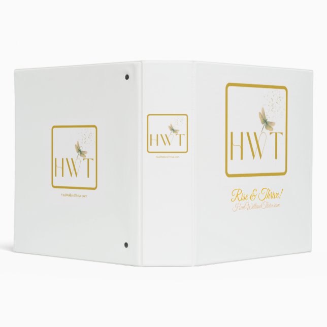 Inspirational Encouragement & Support  3 Ring Bind Binder (Background)