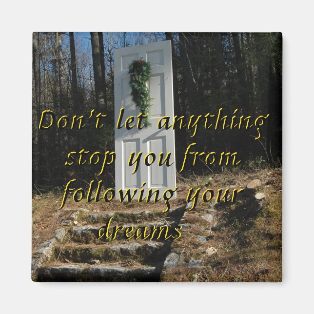 Inspirational Encouraging Travel Magnet (Front)