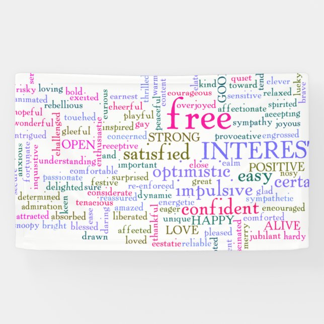 Inspirational Encouraging Words Banner (Horizontal)