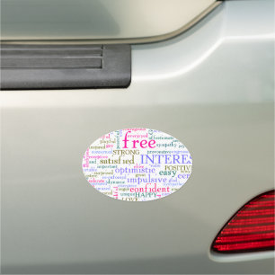 Inspirational Encouraging Words Car Magnet