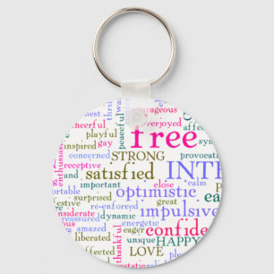 Inspirational Encouraging Words Keychain