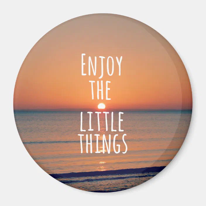 MAGNET Inspirational Blackboard Enjoy the Little Things. 