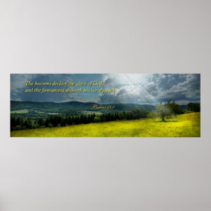 Inspirational - Eternal hope - Psalms 19-1 Poster