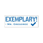 [ Thumbnail: Inspirational "Exemplary!" Educator Rubber Stamp ]
