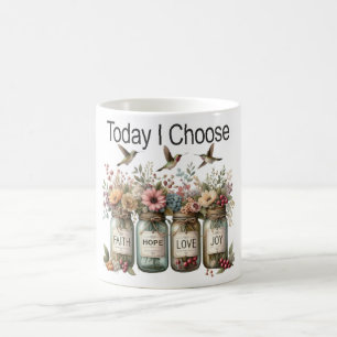 Inspirational Faith Hope Love Joy Jars Coffee Mug