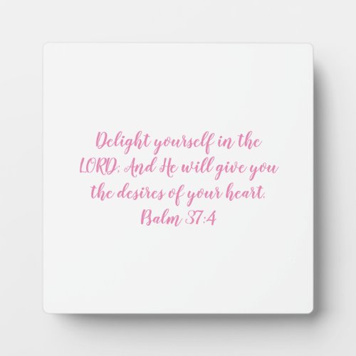 Inspirational faith text scripture plaque