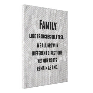 family tree quote canvas art prints zazzle