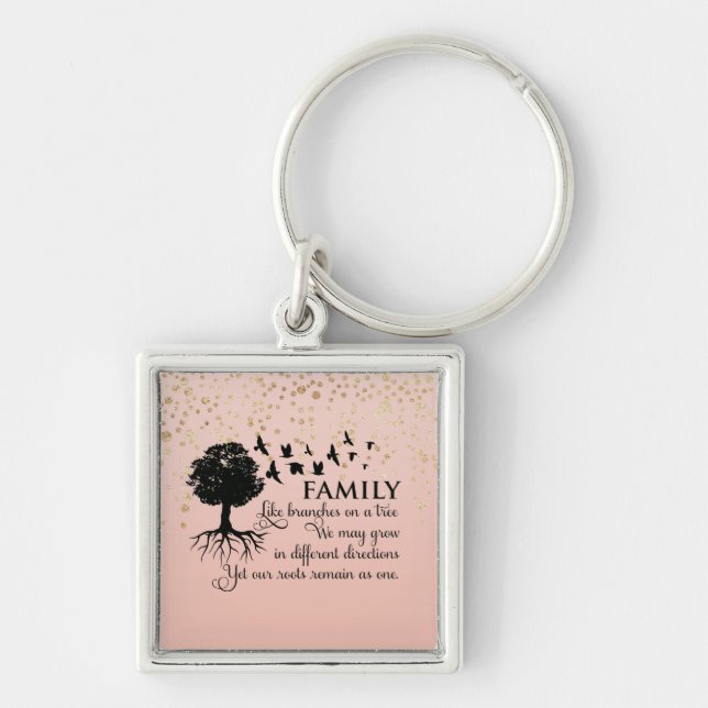 Inspirational Family Quote Keychain (Front)