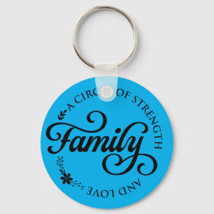 Inspirational Family Quote Keychain