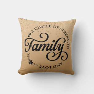 Inspirational Family Quote Throw Pillow