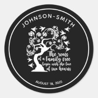 Inspirational Family Reunion Quote Tree Black