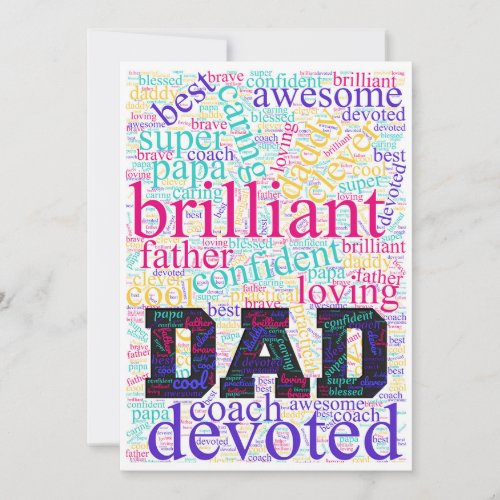 Inspirational Fathers Day Holiday Card