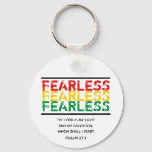 Inspirational FEARLESS Christian Keychain