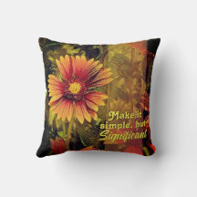 Inspirational Firewheel Painted Photo Flower