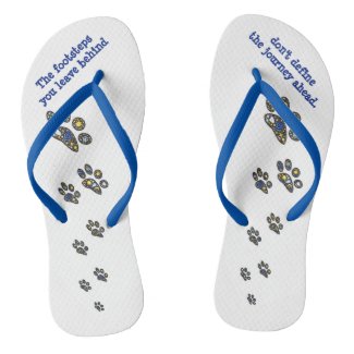 Inspirational Flip Flops - Keep Moving