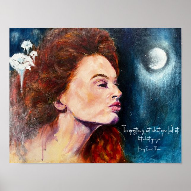 Inspirational Floral Art Poster (Front)