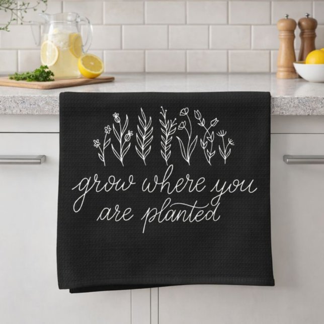Inspirational Floral Kitchen Towel (Creator Uploaded)