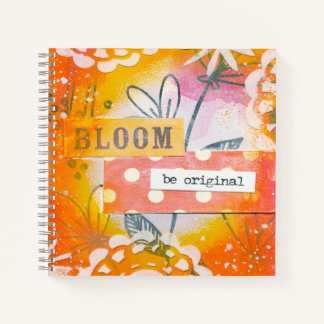 Inspirational Floral Notebook