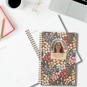 Inspirational Floral Photo Weekly Monthly Planner
