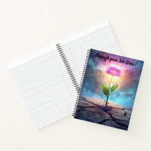 inspirational flower calendar notebook planner