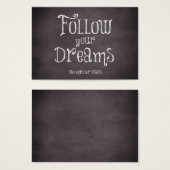 Inspirational Follow Your Dreams Quote (Front & Back)