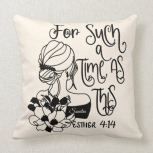 Inspirational For Such A Time As This Christian Throw Pillow