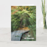 Inspirational Forest With Sunbeams Card