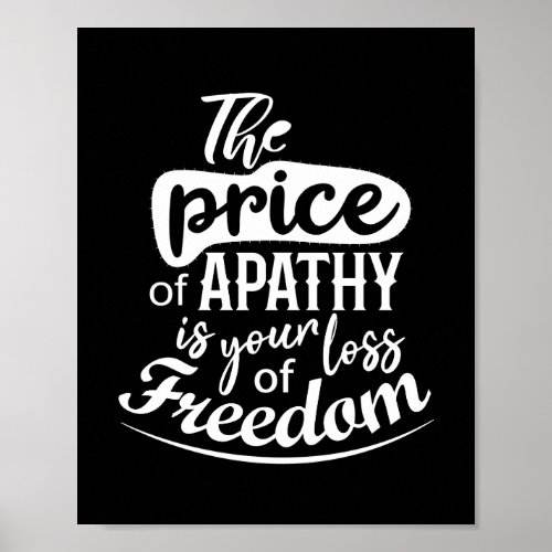 Inspirational Freedom quote Poster