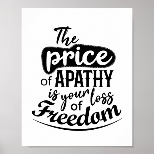 Inspirational Freedom quote Poster