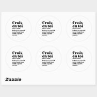 Sticker citation positive motivante Crois en toi - artsdeszifs