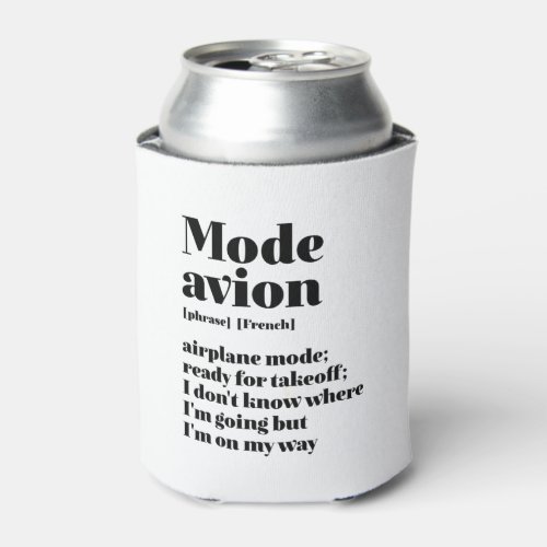 Inspirational French Travel Mode Avion Airplane Can Cooler