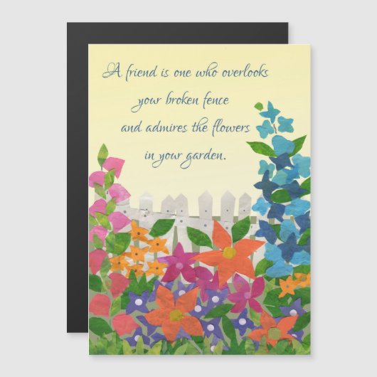 Inspirational Friendship Garden Quote (Front/Back)