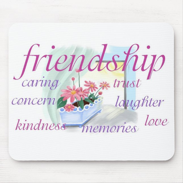Inspirational Friendship Mousepad (Front)