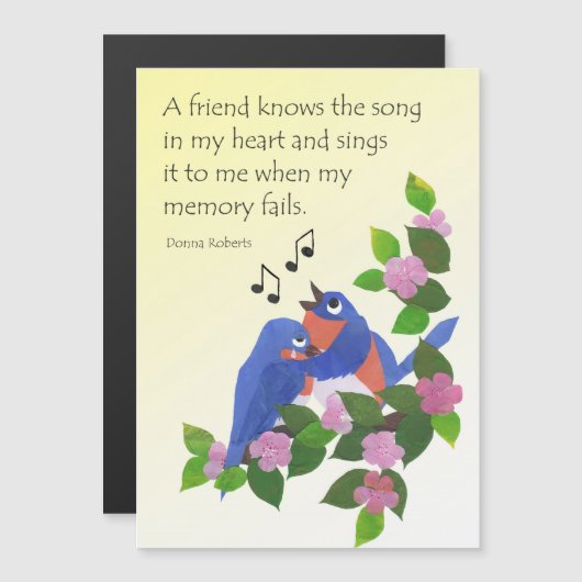 Inspirational Friendship Quote with Birds (Front/Back)