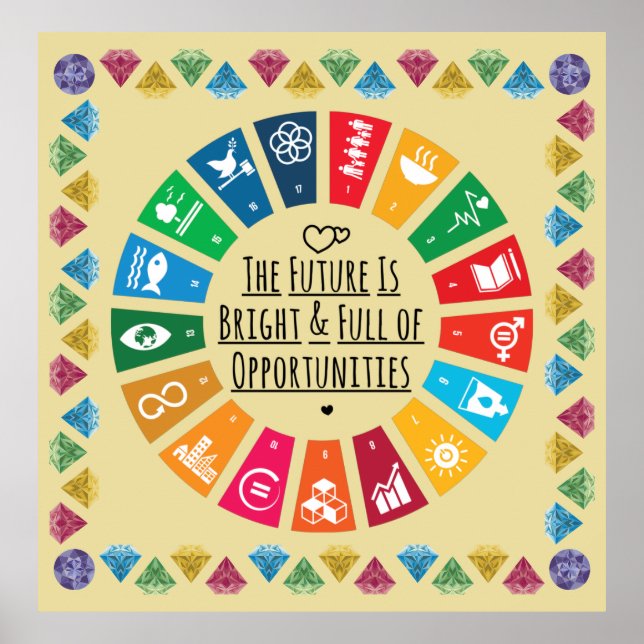 Inspirational Future Poster– Motivational Wall Art (Front)