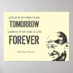 Inspirational Gandhi Quote Poster Art
