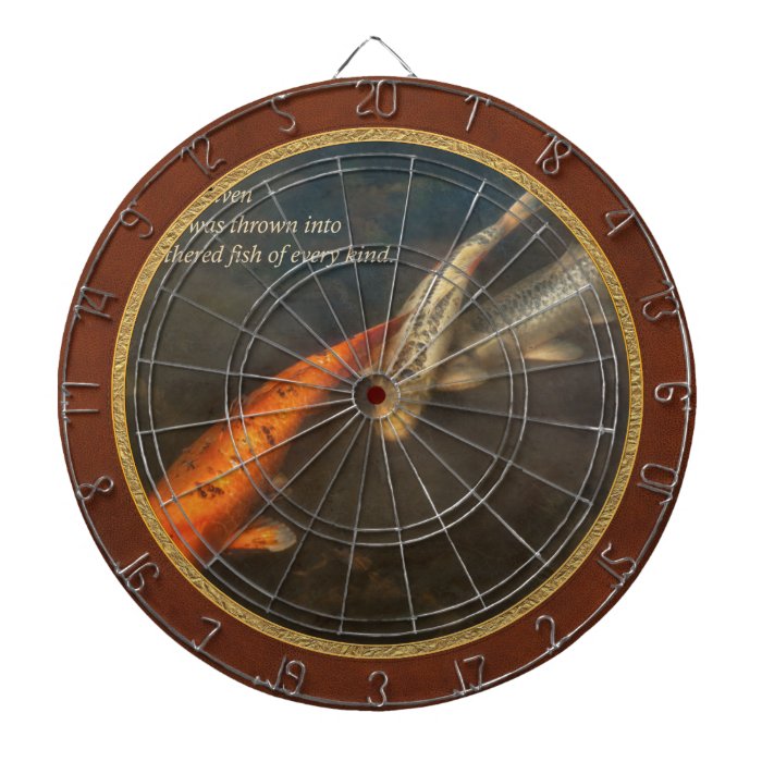 Inspirational   Gathering fish of Every kind Dart Board