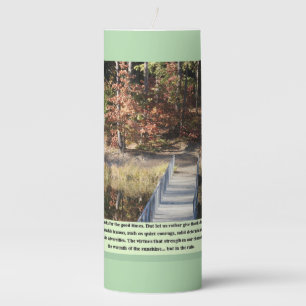 Inspirational Gifts Quiet Courage Pillar Candle