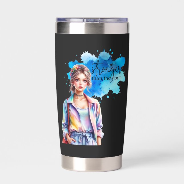 Inspirational Girl Graphic  Insulated Tumbler (Back)